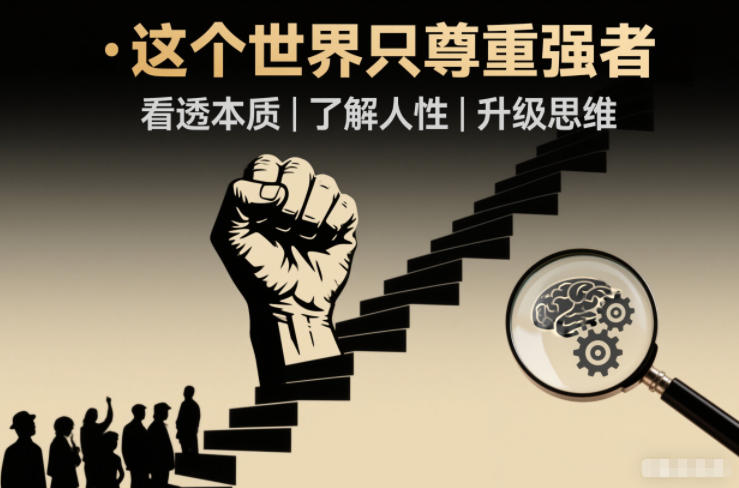 开悟1.0:这个世界只尊重强者,看透本质-了解人性-升级思维-网创风向标