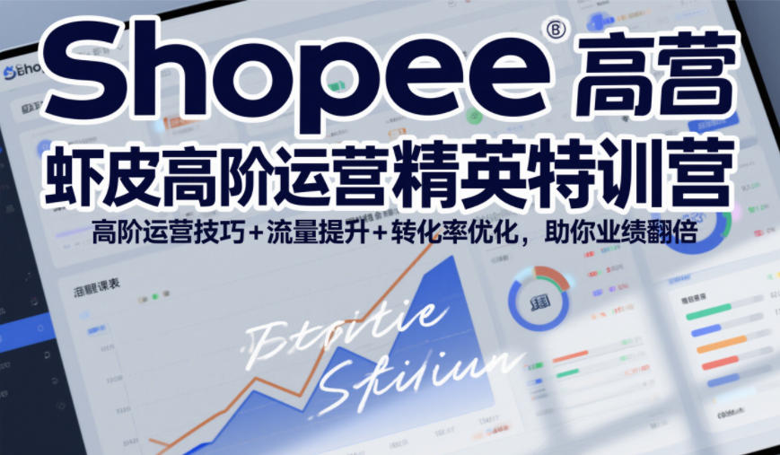 Shopee虾皮高阶运营精英特训营，高阶运营技巧+流量提升+转化率优化，助你业绩翻倍-网创风向标