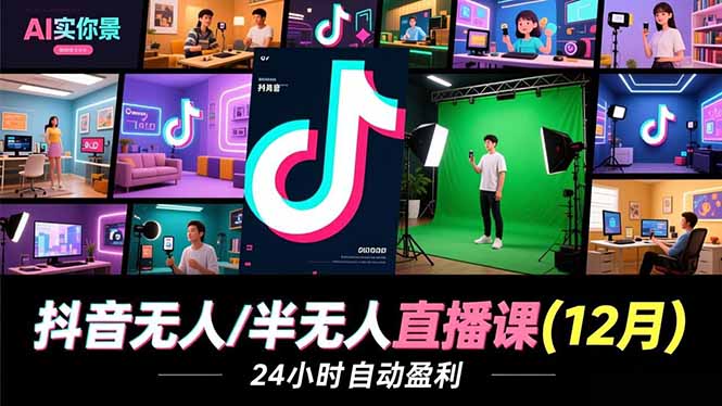 抖音无人/半无人直播课(12月-网创风向标