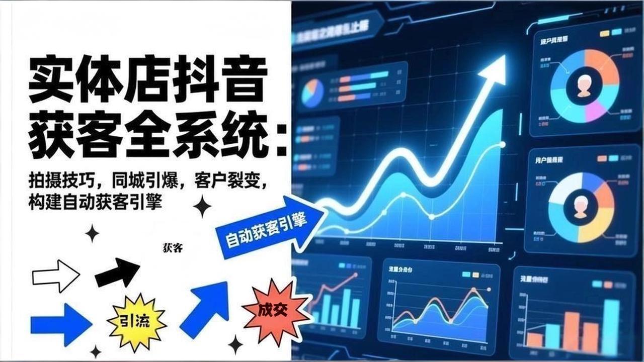 2026实体店抖音获客全系统:拍摄技巧,同城引爆,客户裂变,构建自动获客引擎-网创风向标