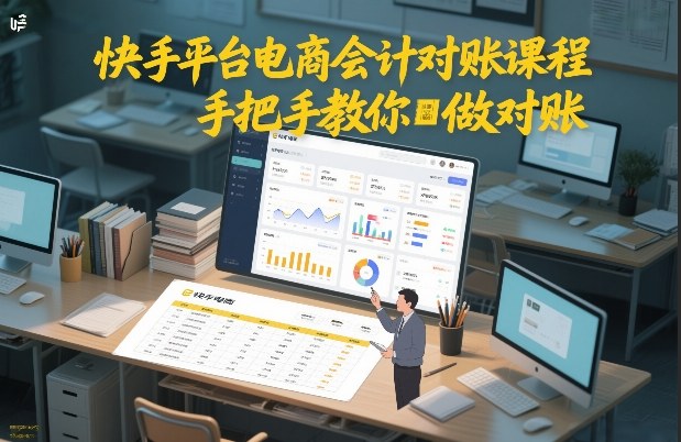 快手平台电商会计对账课程,手把手教你做对账-网创风向标