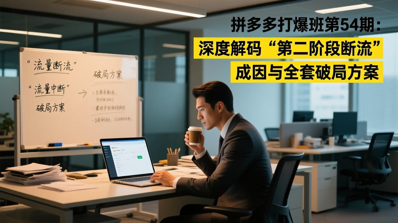 拼多多打爆班第54期：深度解码“第二阶段断流”成因与全套破局方案-网创风向标