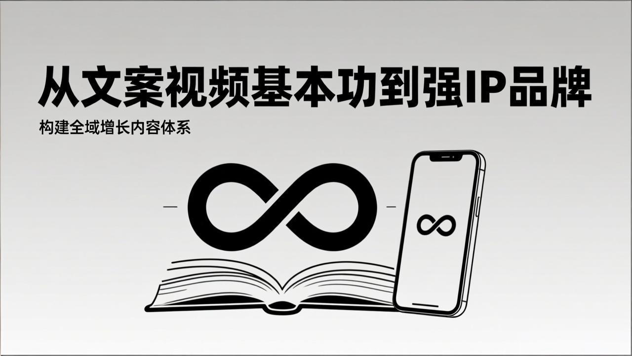 2026内容获客系统课：从文案视频基本功到强IP品牌，构建全域增长内容体系-网创风向标