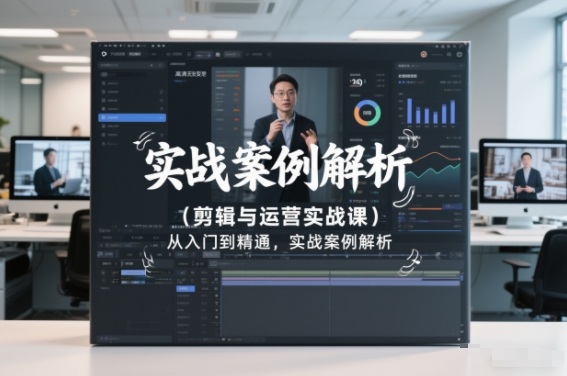 剪辑与运营实战课，从入门到精通，实战案例解析(更新2026)-网创风向标