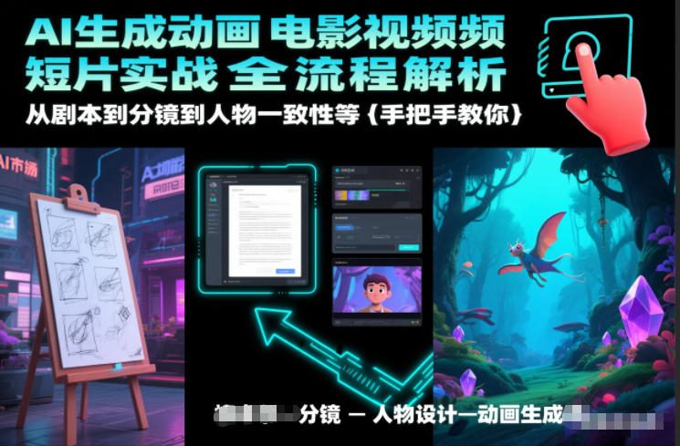 AI生成动画电影视频短片实战全流程解析，从剧本到分镜到人物一致性等手把手教你-网创风向标