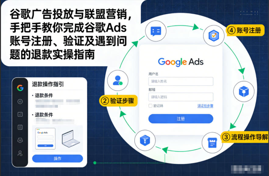 谷歌广告投放与联盟营销,手把手教你完成谷歌Ads账号注册、验证及遇到问题的退款实操指南-网创风向标