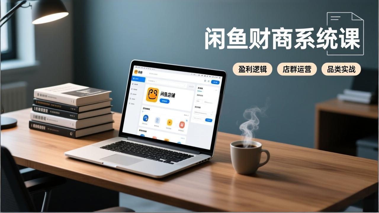 闲鱼财商系统课:从盈利逻辑、店群运营到品类实战,实现稳定月入过万-网创风向标