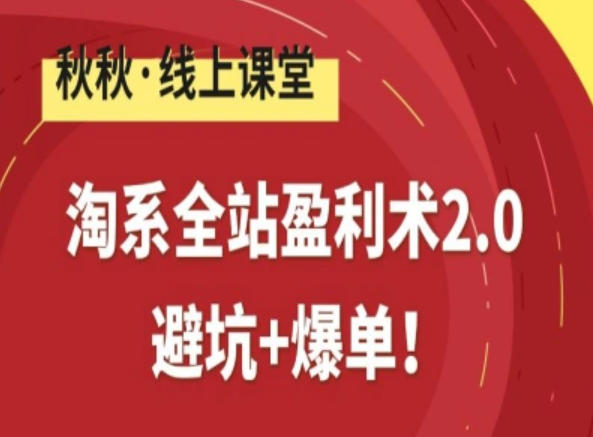 淘系全站盈利术2.0，避坑+爆单-网创风向标