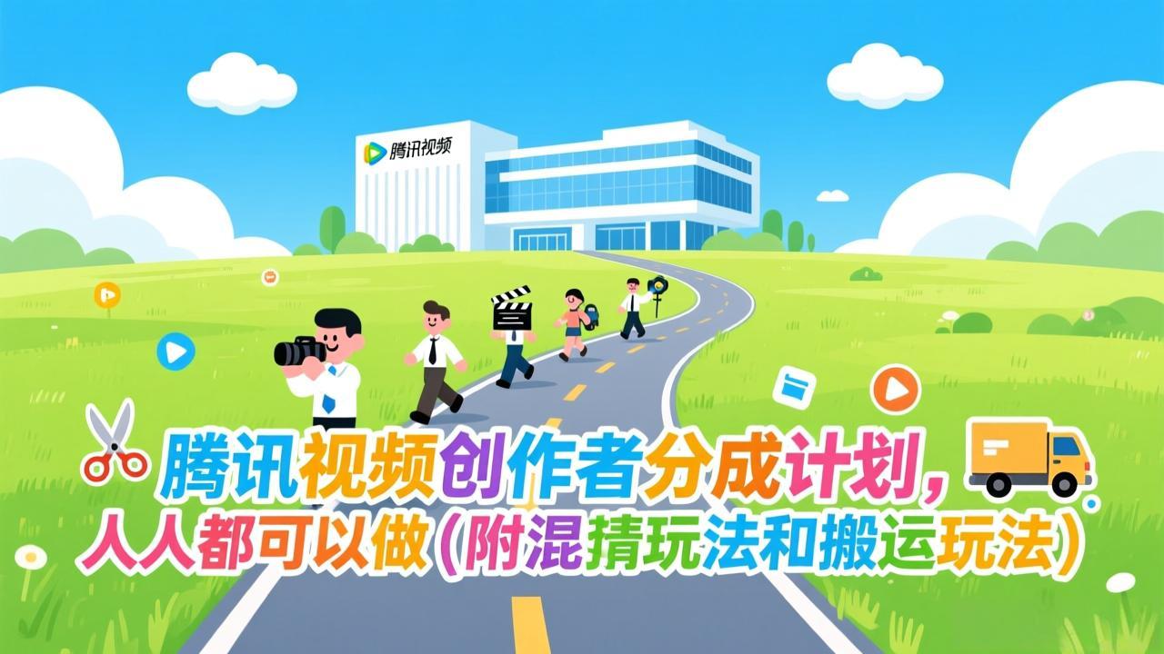 腾讯视频创作者分成计划，人人都可以做(附混剪玩法和搬运玩法-网创风向标