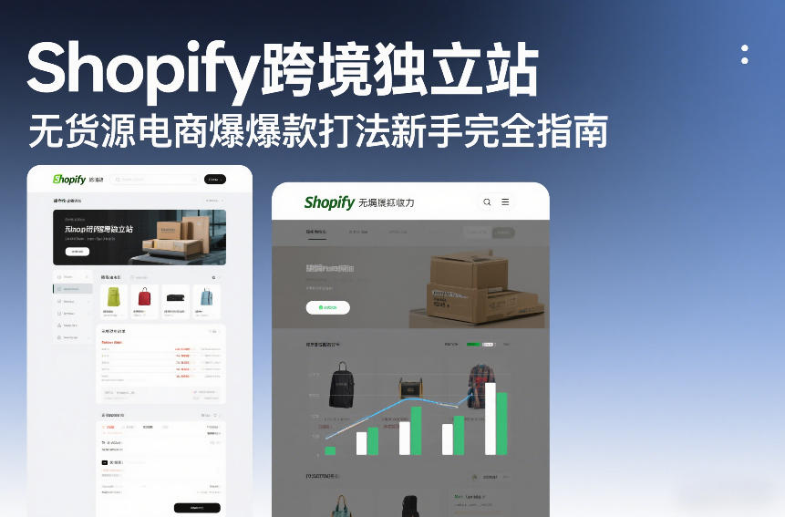 Shopify跨境独立站无货源电商爆款打法新手完全指南-网创风向标