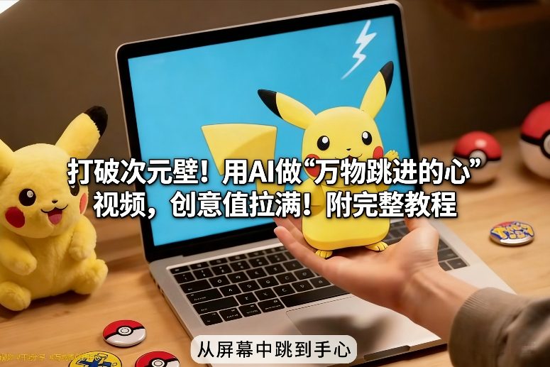 打破次元壁!用AI做【万物跳进手心】视频,创意值拉满!附完整教程-网创风向标