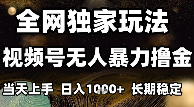 年底最新独家视频号无人直播撸礼物,小白也能轻松日入1k+,长期稳定,可批量复制【揭秘】-网创风向标