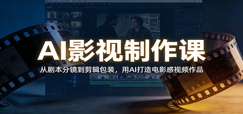 AI影视制作课：从剧本分镜到剪辑包装，用AI打造电影感视频作品-网创风向标