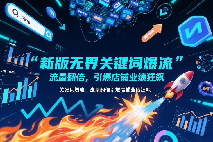 新版无界关键词爆流,流量翻倍,引爆店铺业绩狂飙-网创风向标