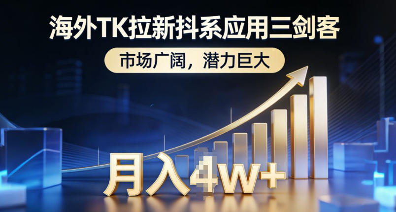 海外TK拉新抖系应用三剑客，市场广阔，潜力巨大，月入1w+-网创风向标
