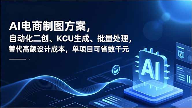 AI电商制图方案,自动化二创、SKU生成、批量处理,替代高额设计成本,单项目可省数千元-网创风向标