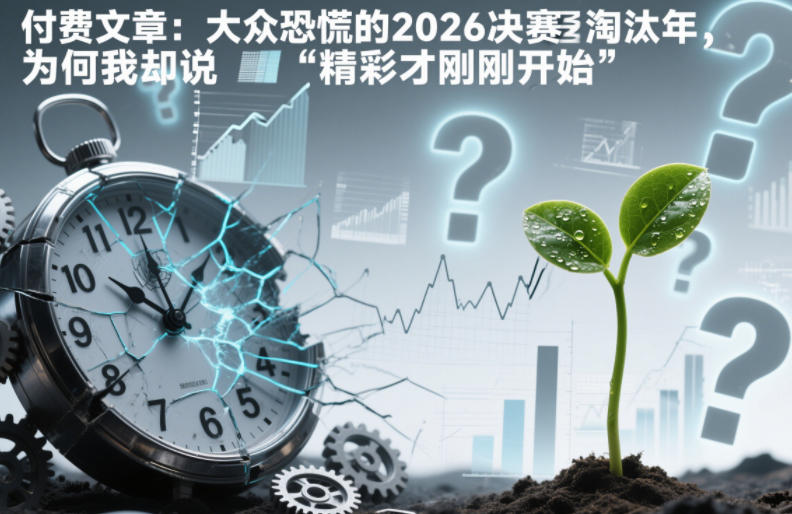 付费文章：大众恐慌的2026决赛淘汰年，为何我却说“精彩才刚刚开始”？-网创风向标