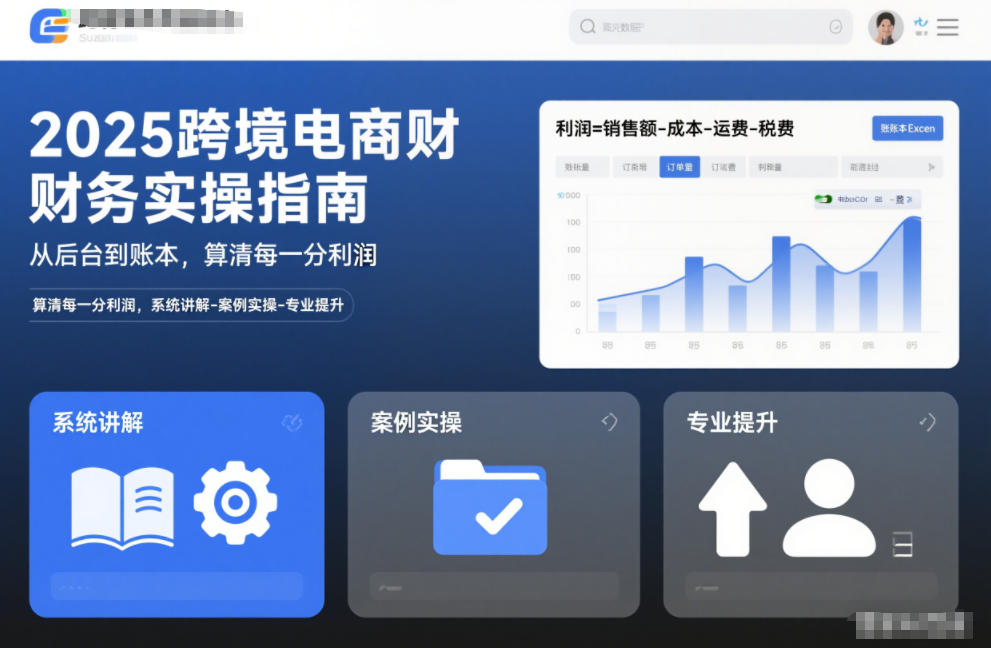 2025跨境电商财务实操指南,从后台到账本,算清每一分利润,系统讲解-案例实操-专业提升-网创风向标
