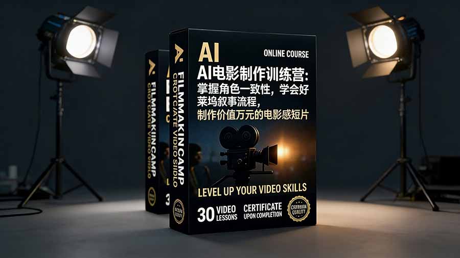 AI电影制作训练营：掌握角色一致性，学会好莱坞叙事流程，制作价值万元的电影感短片-网创风向标