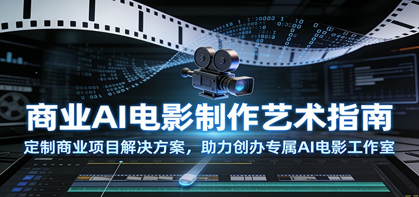 商业AI电影制作艺术指南：定制商业项目解决方案，助力创办专属AI电影工作室-网创风向标