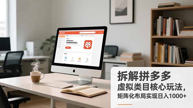 拆解拼多多虚拟类目核心玩法，矩阵化布局实现日入1000+-网创风向标