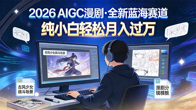 2026年全新蓝海赛道，纯小白轻松月入过万-网创风向标