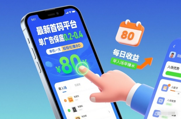 最新首码平台,单广告保底0.2-0.4,单机一天轻松撸80,早入场早賺米【揭秘】-网创风向标