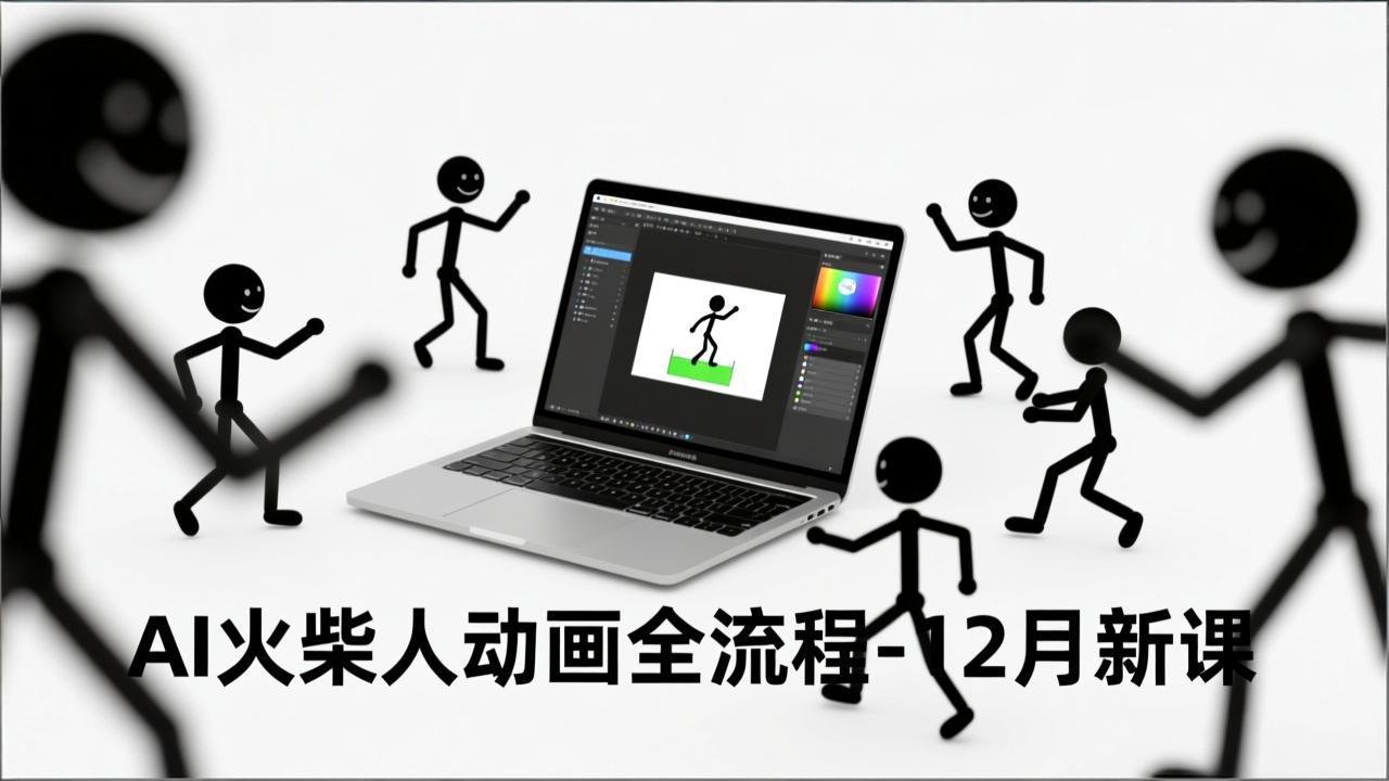 AI火柴人动画全流程-12月新课,文案生成、声音克隆、视频剪辑,零基础快速产出动画-网创风向标