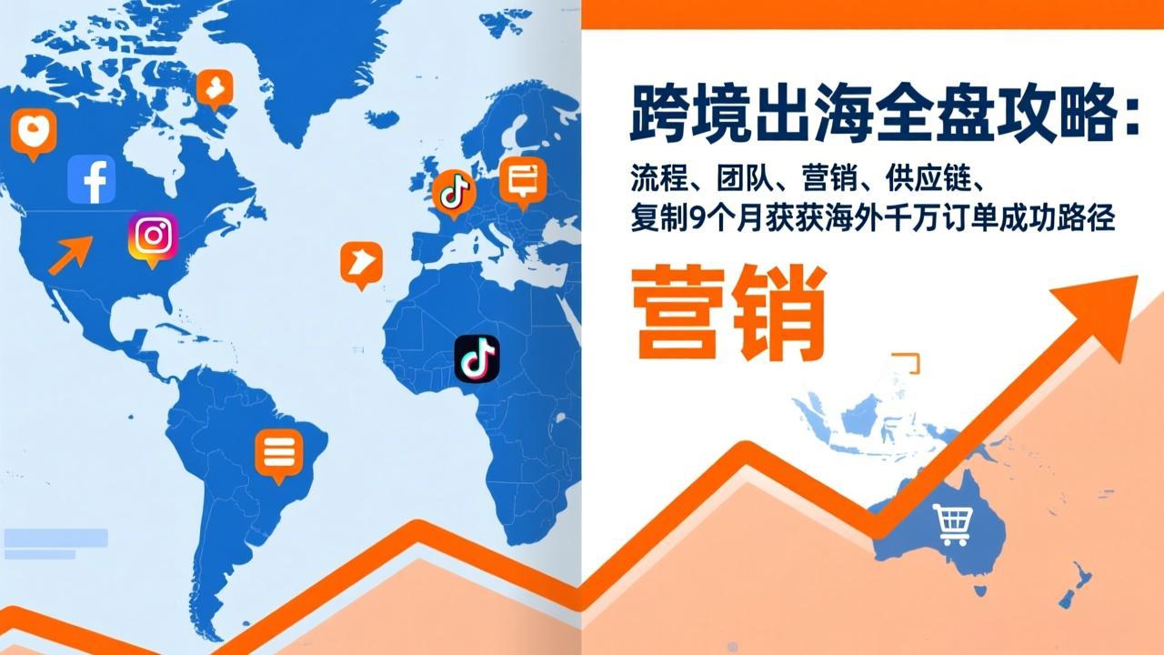 跨境出海全盘攻略：流程，团队，营销，供应链，复制9个月斩获海外千万订单成功路径-网创风向标