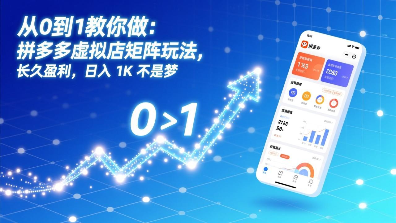 从0到1教你做:拼多多虚拟店矩阵玩法,长久盈利,日入 1K 不是梦-网创风向标