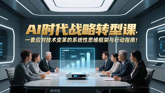AI时代战略转型课:一套应对技术变革的系统性思维框架与行动指南!-网创风向标