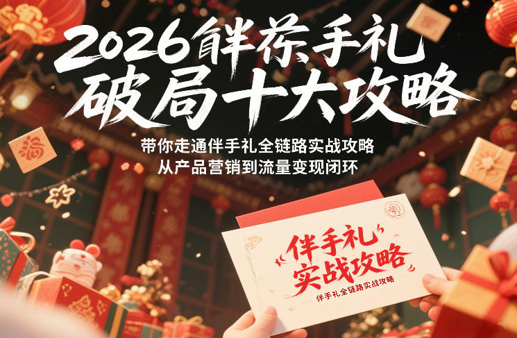 2026伴手礼破局十大攻略，带你走通伴手礼全链路实战攻略，从产品营销到流量变现闭环-网创风向标